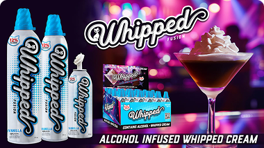 Whipped Fusion is a rich, creamy, non-dairy, gluten-free whipped cream infused with alcohol, delivering a smooth, boozy kick.
