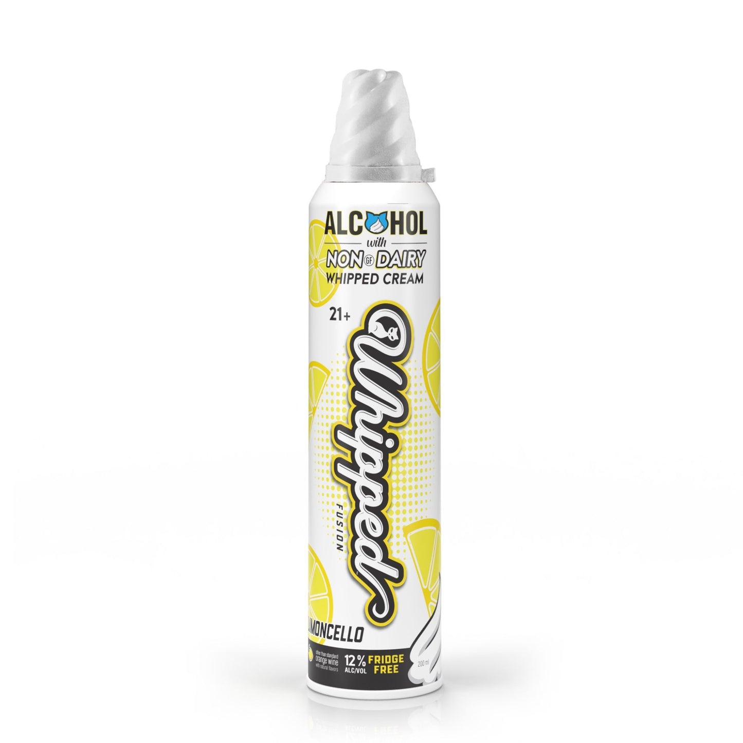 Limoncello Alcohol-Infused Whipped Cream | Dairy-Free | 12% ABV